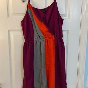 Multi colored cocktail dress